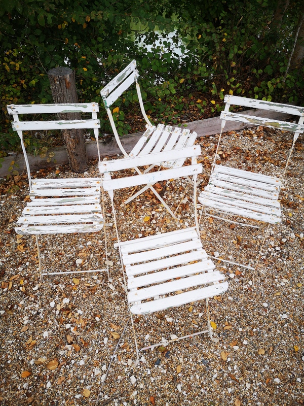 Lot de chaises de jardin  Brocante en ligne