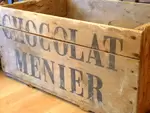 Caisse en bois chocolat Menier