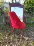 Chaise vintage moumoute