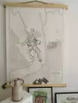 Dessins peintures sur cartes marines