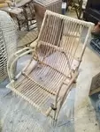 Fauteuil vintage en rotin 