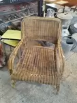 Fauteuil vintage en rotin