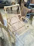 Fauteuil vintage en rotin 