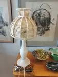 Lampe de chevet vintage en albâtre