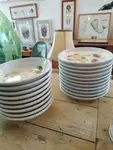 Lot de 18 assiettes vintage