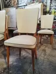 Lot de six chaises skai 