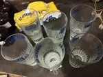 Lot de six verres Pastis vintage