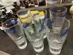 Lot de six verres Pastis vintage