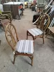 Paire de chaises en rotin 