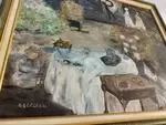 Peinture à l'huile sur toile