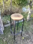 Tabouret industriel années 50 