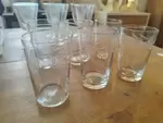 Verres anciens ciselés