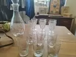 Verres anciens ciselés