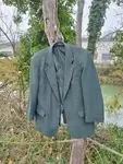 Veste vintage en laine verte