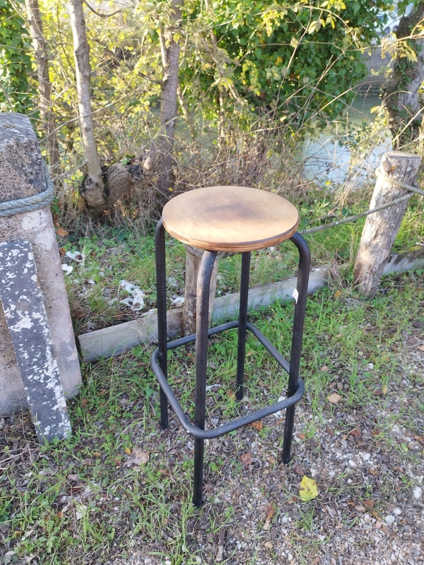 Tabouret industriel années 50 