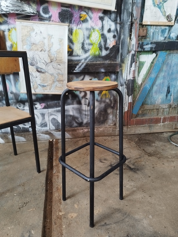 Tabouret industriel années 50 